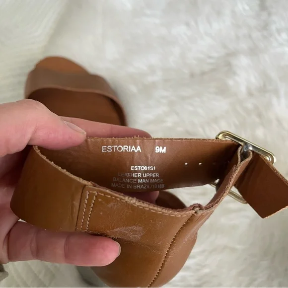 Steve Madden Brown Block Heel Sandals - Picture 6 of 11